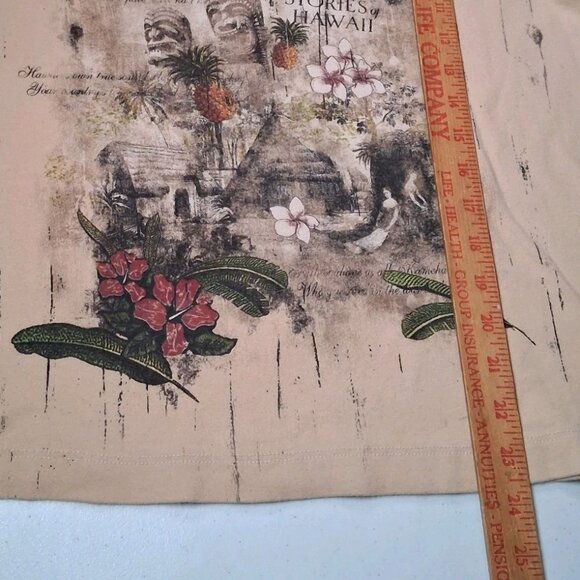 CJ Banks Hawaii Shirt Plus Size 1X Y2K Aloha Polynesian All Over Print Tiki - Picture 5 of 16